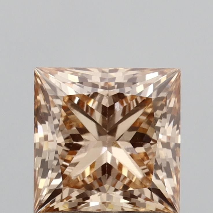 Princess Fancy Intense Brownish Orange Lab-grown Diamond 1.09ct VVS2 loose diamond