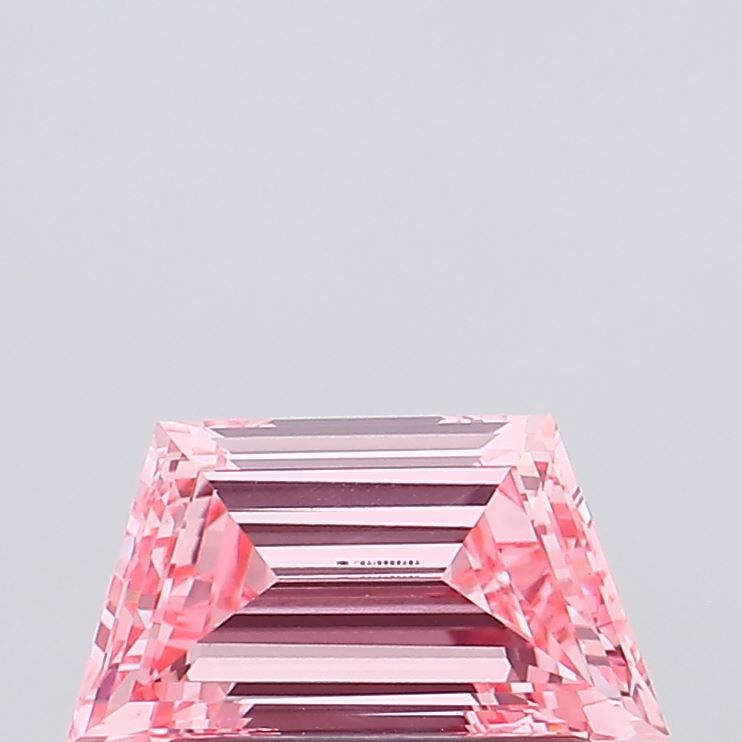 Trapezoid Fancy Vivid Pink Lab-grown Diamond 0.79ct VVS2 loose diamond