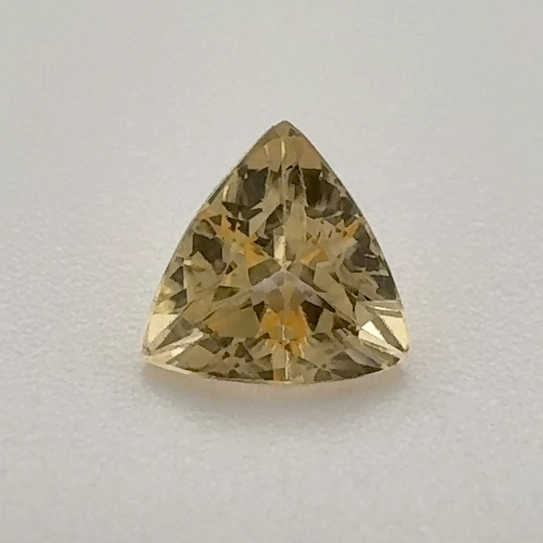 Trilliant Yellow Topaz 0.82ct loose gemstone