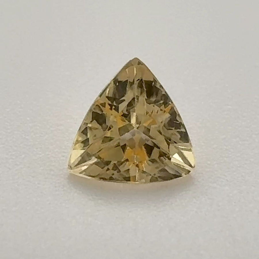 Trilliant Yellow Topaz 0.82ct loose gemstone