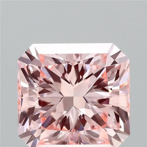 Square Radiant Fancy Vivid Pink Lab-grown Diamond 2.52ct VS1 loose diamond