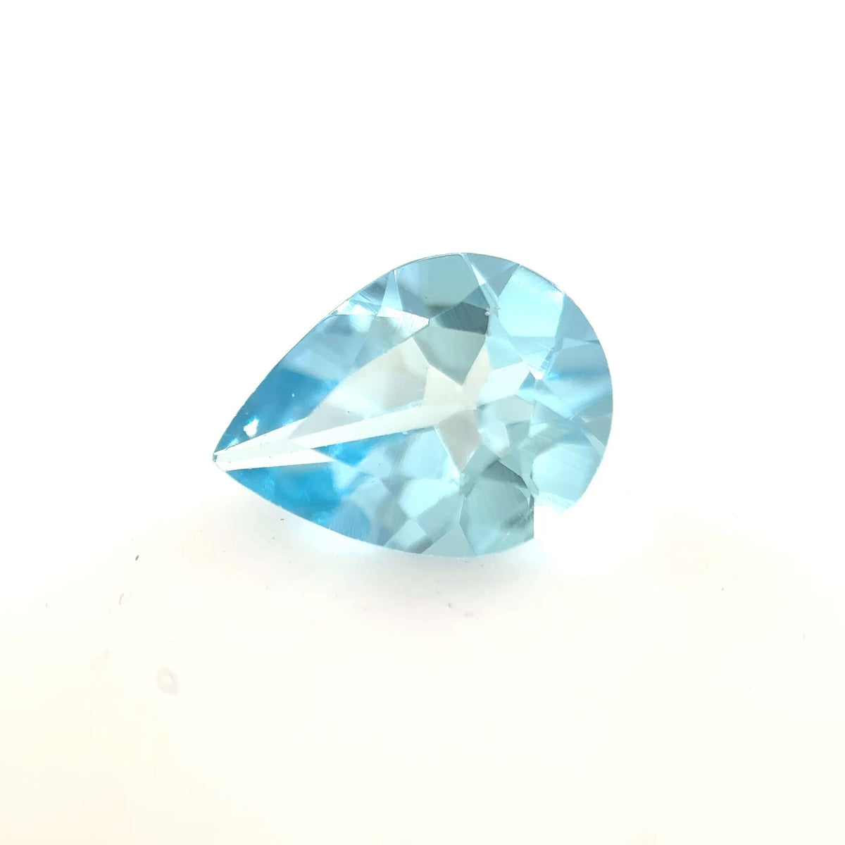 Pear Blue Aquamarine 0.74ct loose gemstone