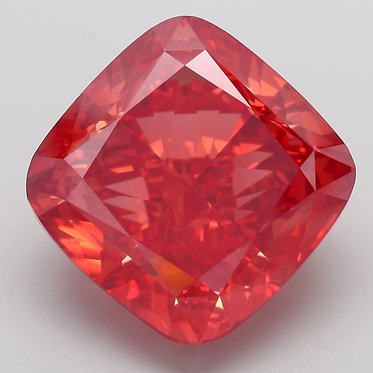 Cushion Fancy Vivid Red Lab-grown Diamond 12.31ct VVS2 loose diamond
