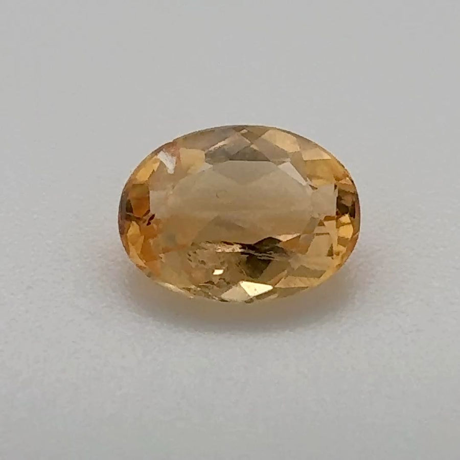 Oval Orange Topaz 1ct loose gemstone