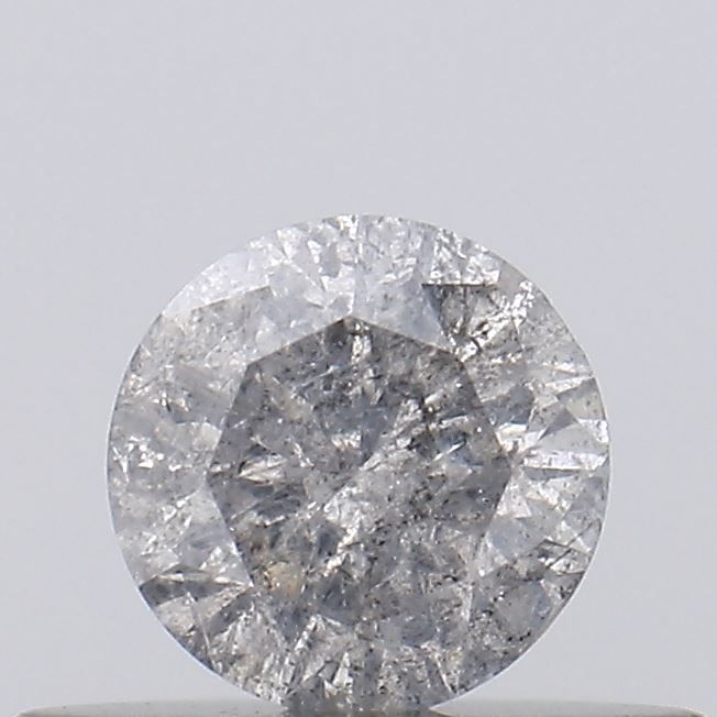 Round Salt And Pepper Natural Diamond 0.26ct I3 loose diamond