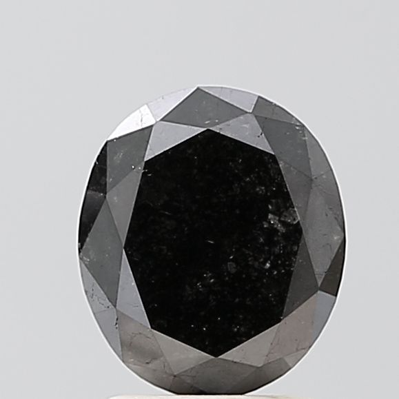 Oval Black Natural Diamond 1.81ct VVS2 loose diamond