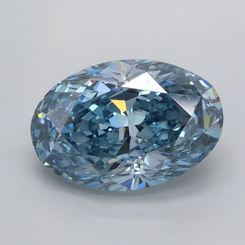 Oval Fancy Vivid Blue Lab-grown Diamond 1.53ct VVS2 loose diamond