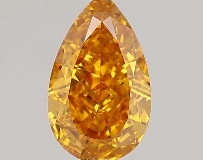 Pear Fancy Deep Yellow Orange Natural Diamond 0.42ct VS1 loose diamond