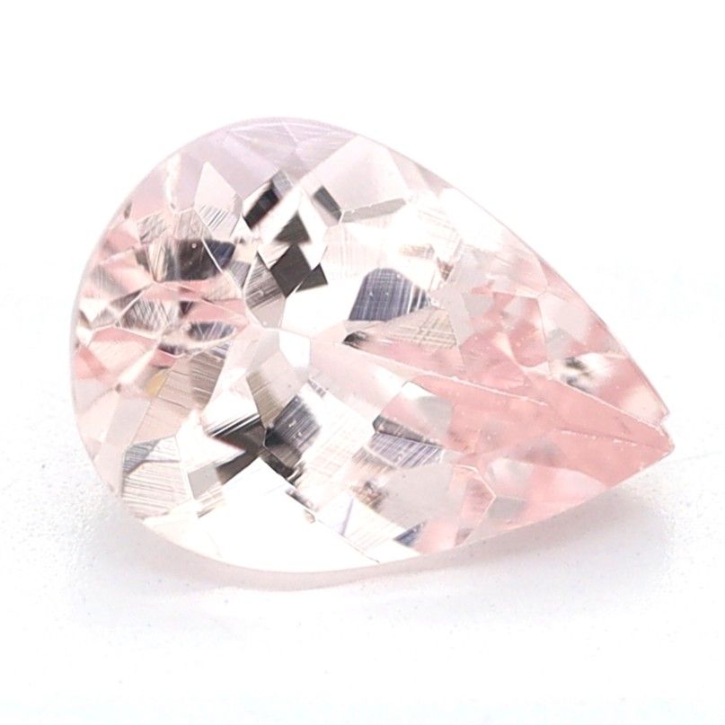 Pear Pink Morganite 0.63ct loose gemstone