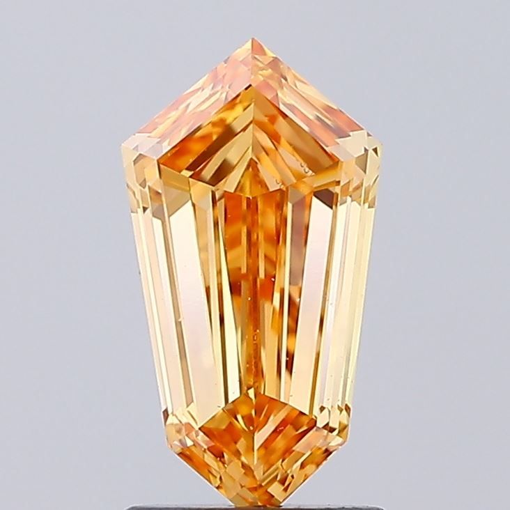 Shield Fancy Intense Yellowish Orange Lab-grown Diamond 1.5ct VS1 loose diamond