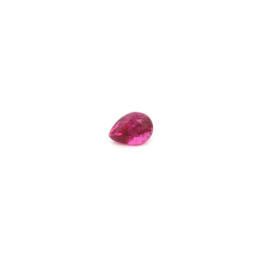 Pear Red Ruby 0.29ct loose gemstone