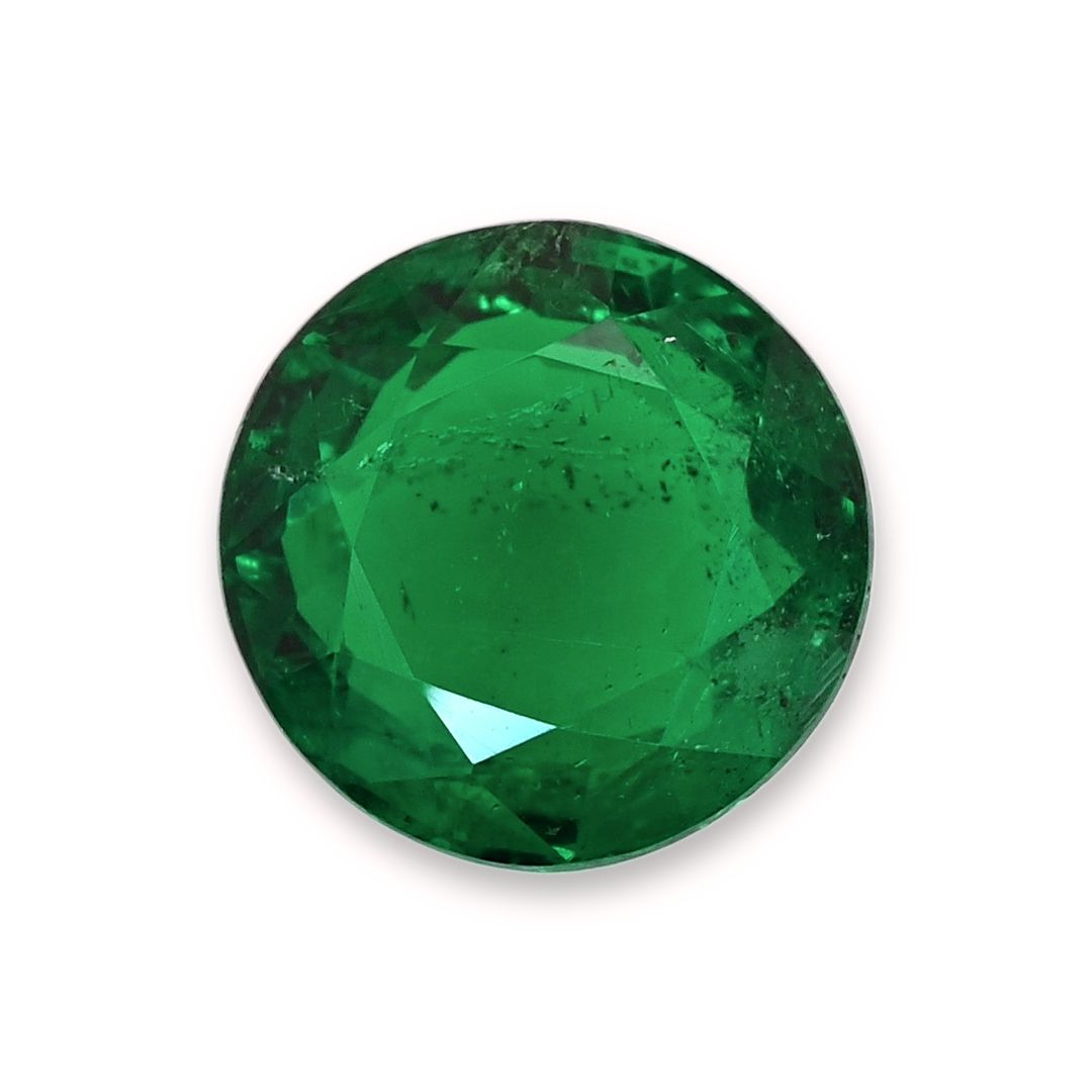 Round Green Emerald 1.32ct loose gemstone