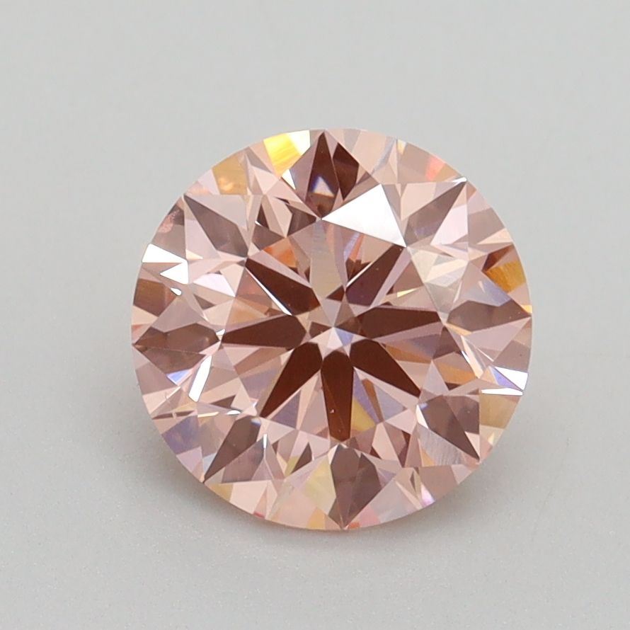 Round Fancy Intense Pink Lab-grown Diamond 1.7ct VS2 loose diamond
