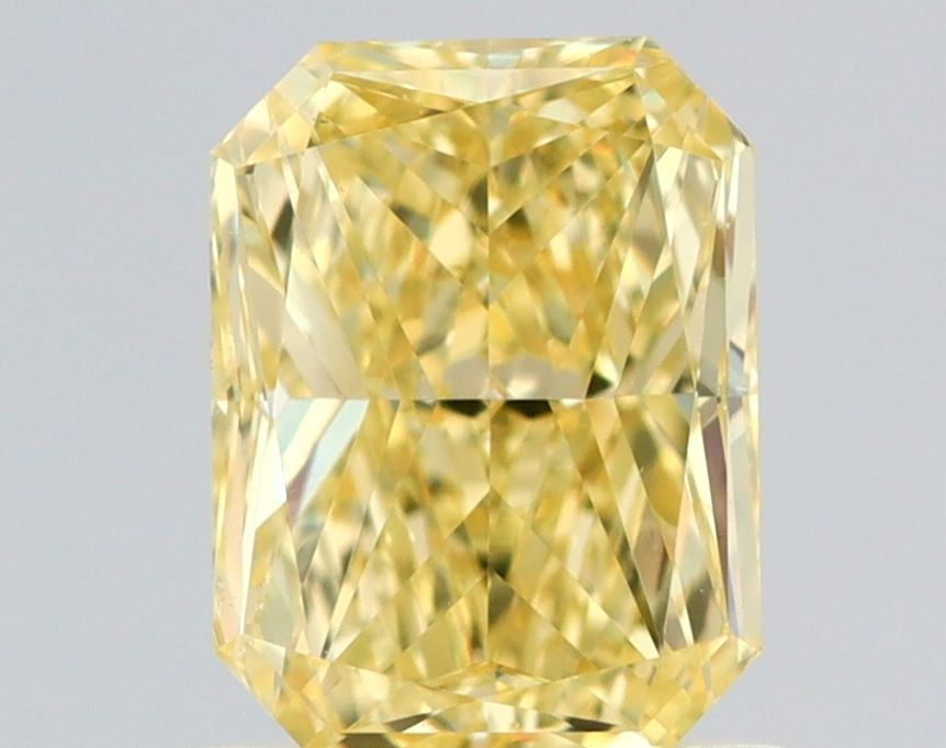 Radiant Fancy Yellow Natural Diamond 1.01ct VS2 loose diamond