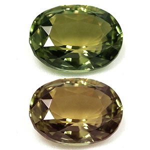 Oval Green Alexandrite 0.8ct loose gemstone