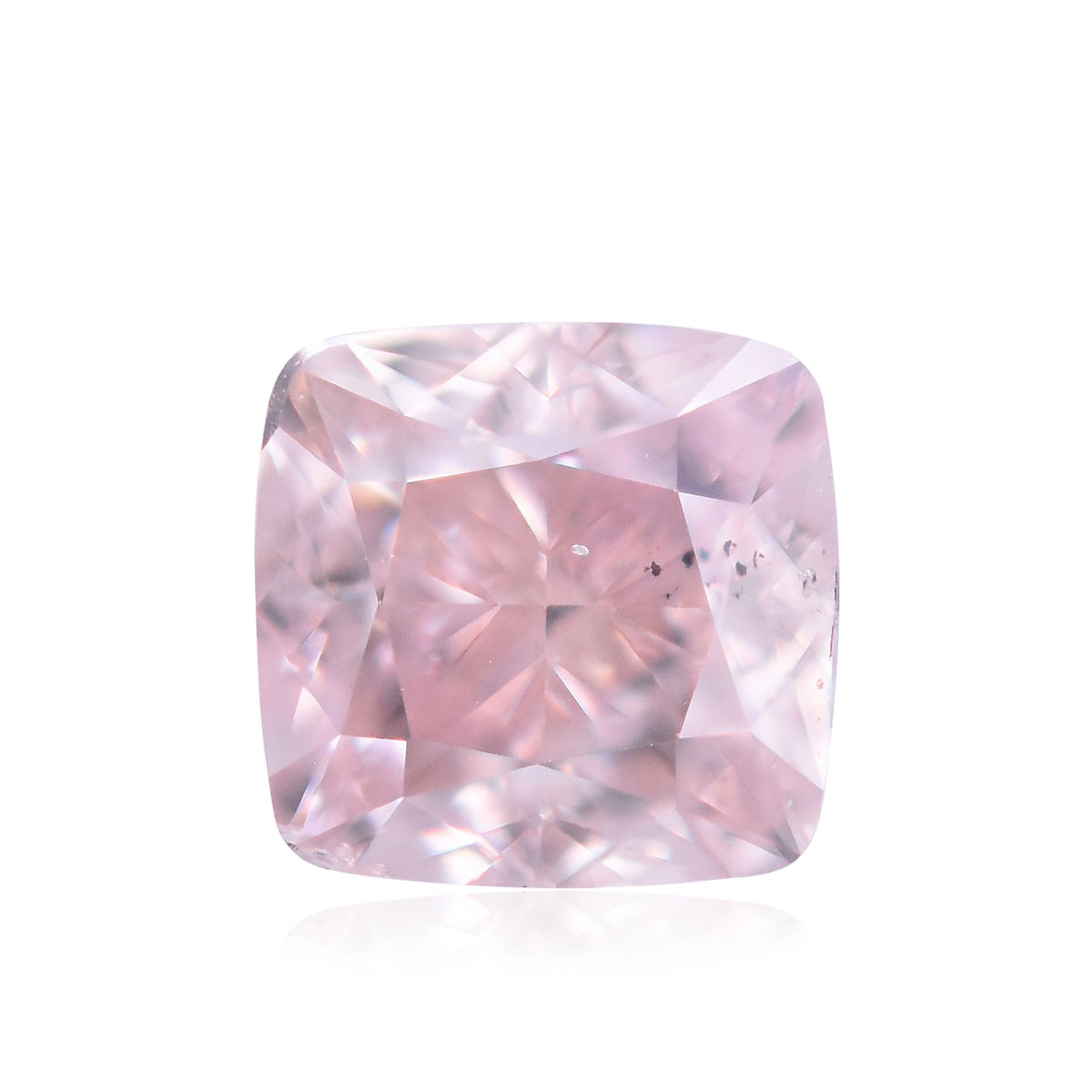 Cushion Fancy Orangey Pink Natural Diamond 0.3ct SI1 loose diamond