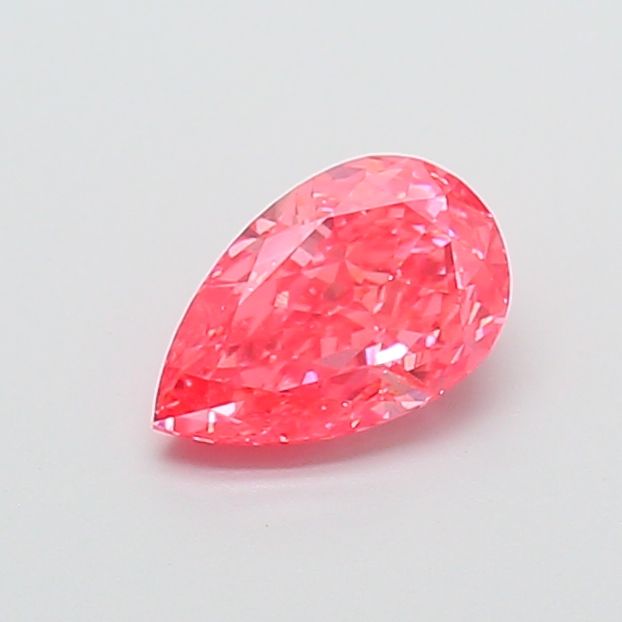 Pear Fancy Vivid Pink Lab-grown Diamond 1.08ct VVS2 loose diamond