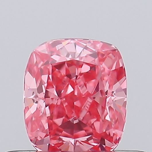 Cushion Fancy Vivid Pink Lab-grown Diamond 0.5ct VVS2 loose diamond