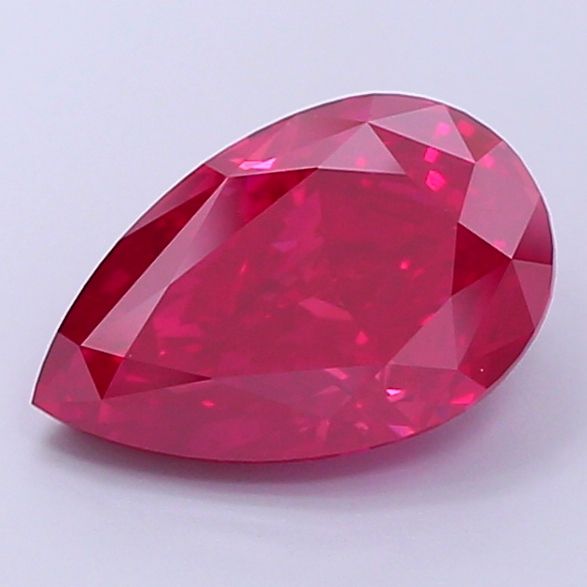 Pear Fancy Vivid Red Lab-grown Diamond 3.06ct VS1 loose diamond