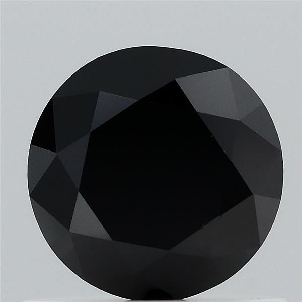 Round Fancy Black Lab-grown Diamond 0.69ct loose diamond