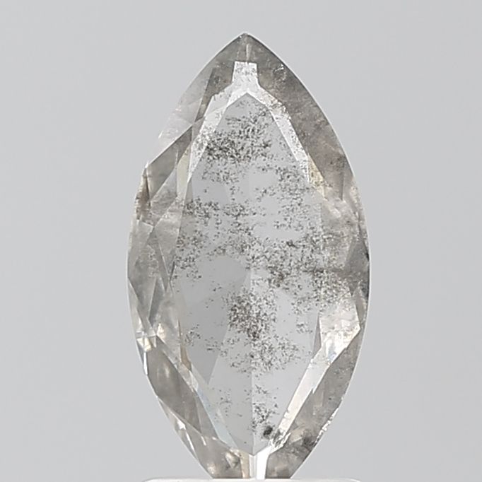 Marquise Salt And Pepper Lab-grown Diamond 1.06ct I2 loose diamond