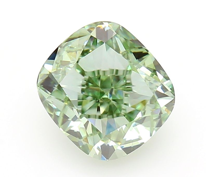 Cushion Fancy Vivid Green Lab-grown Diamond 1.09ct VVS2 loose diamond