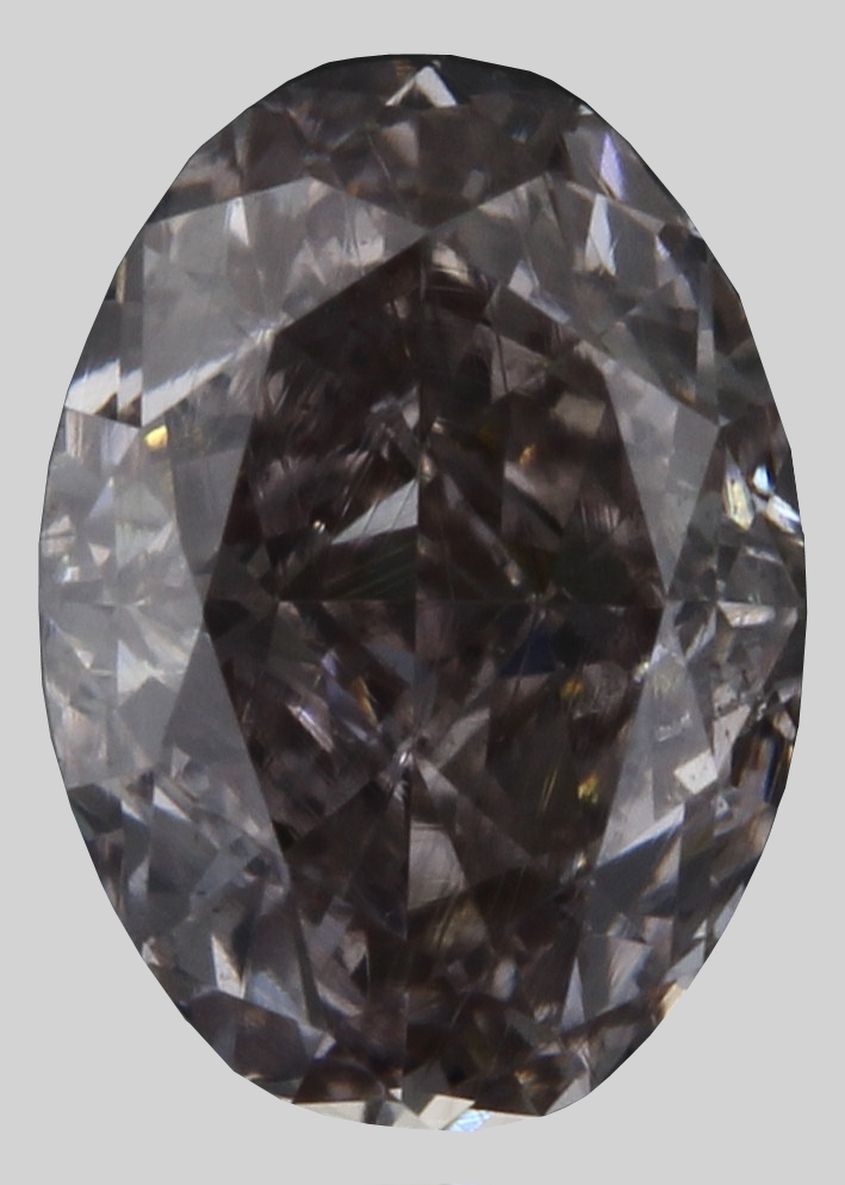 Oval Fancy Brownish Pink Natural Diamond 0.32ct SI1 loose diamond