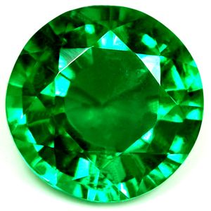 Round Green Emerald 1.27ct loose gemstone
