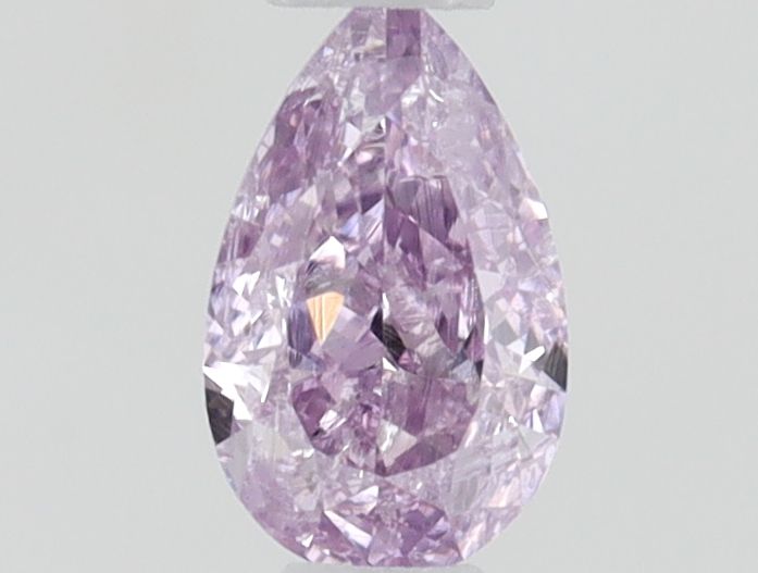 Pear Fancy Intense Purple Pink Natural Diamond 0.1ct loose diamond
