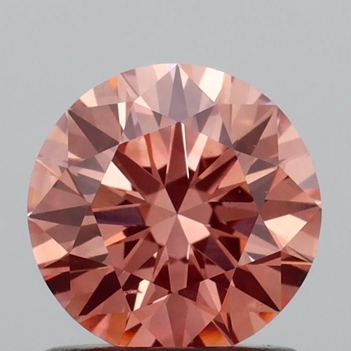 Round Fancy Pinkish Brown Lab-grown Diamond 1.01ct VS2 loose diamond