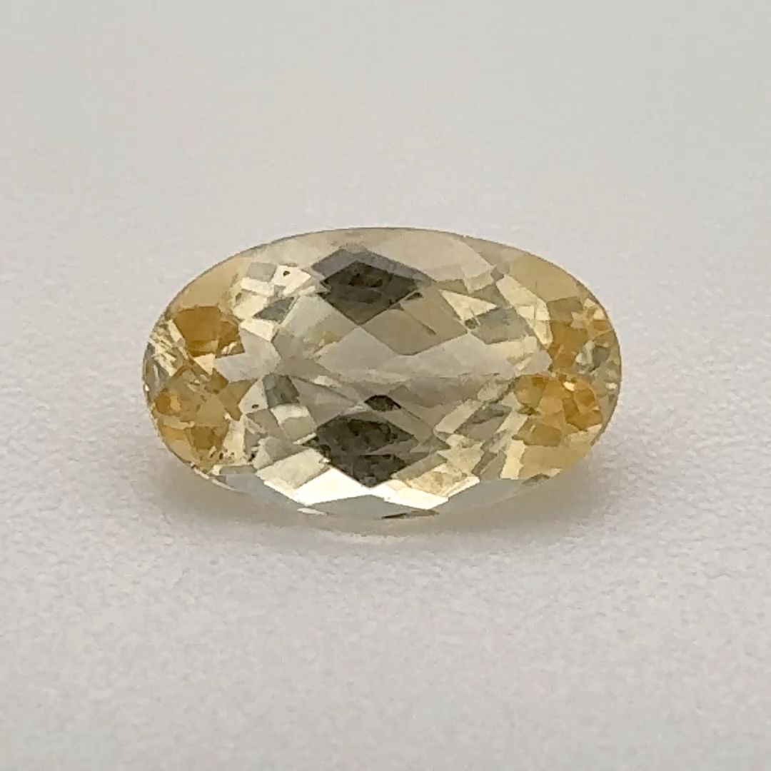 Oval Yellow Topaz 0.97ct loose gemstone