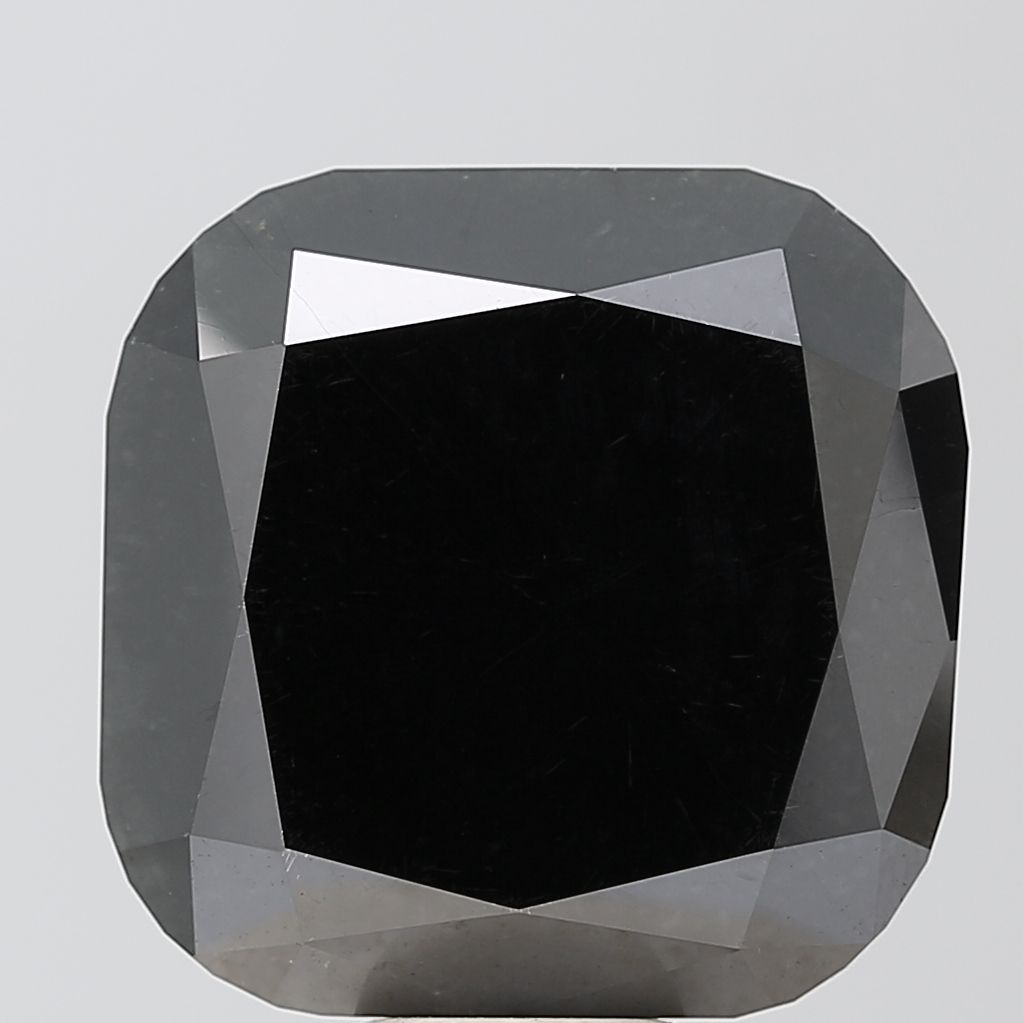Cushion Black Natural Diamond 18.86ct VVS1 loose diamond