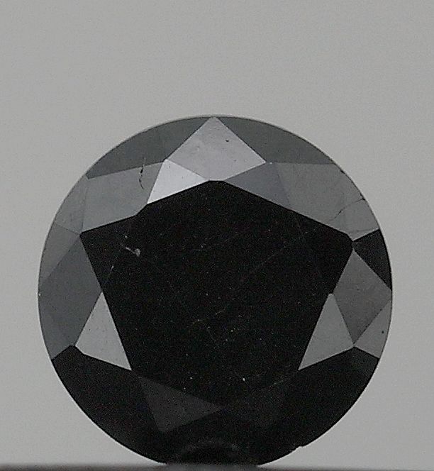 Round Black Natural Diamond 1.47ct VS2 loose diamond