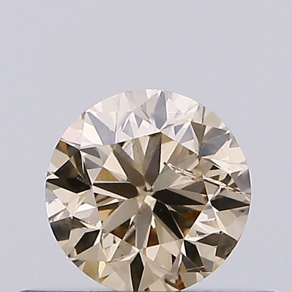 Round Fancy Light Brown Natural Diamond 0.31ct SI2 loose diamond