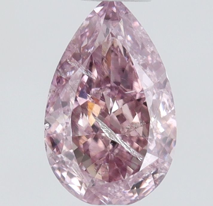 Pear Fancy Intense Purplish Pink Natural Diamond 0.25ct I2 loose diamond
