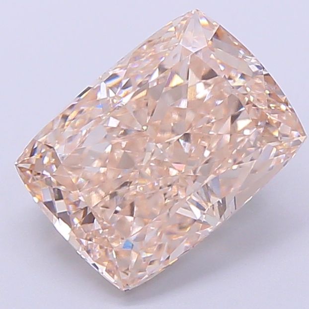 Cushion Very Light Brown Lab-grown Diamond 3.04ct VVS2 loose diamond
