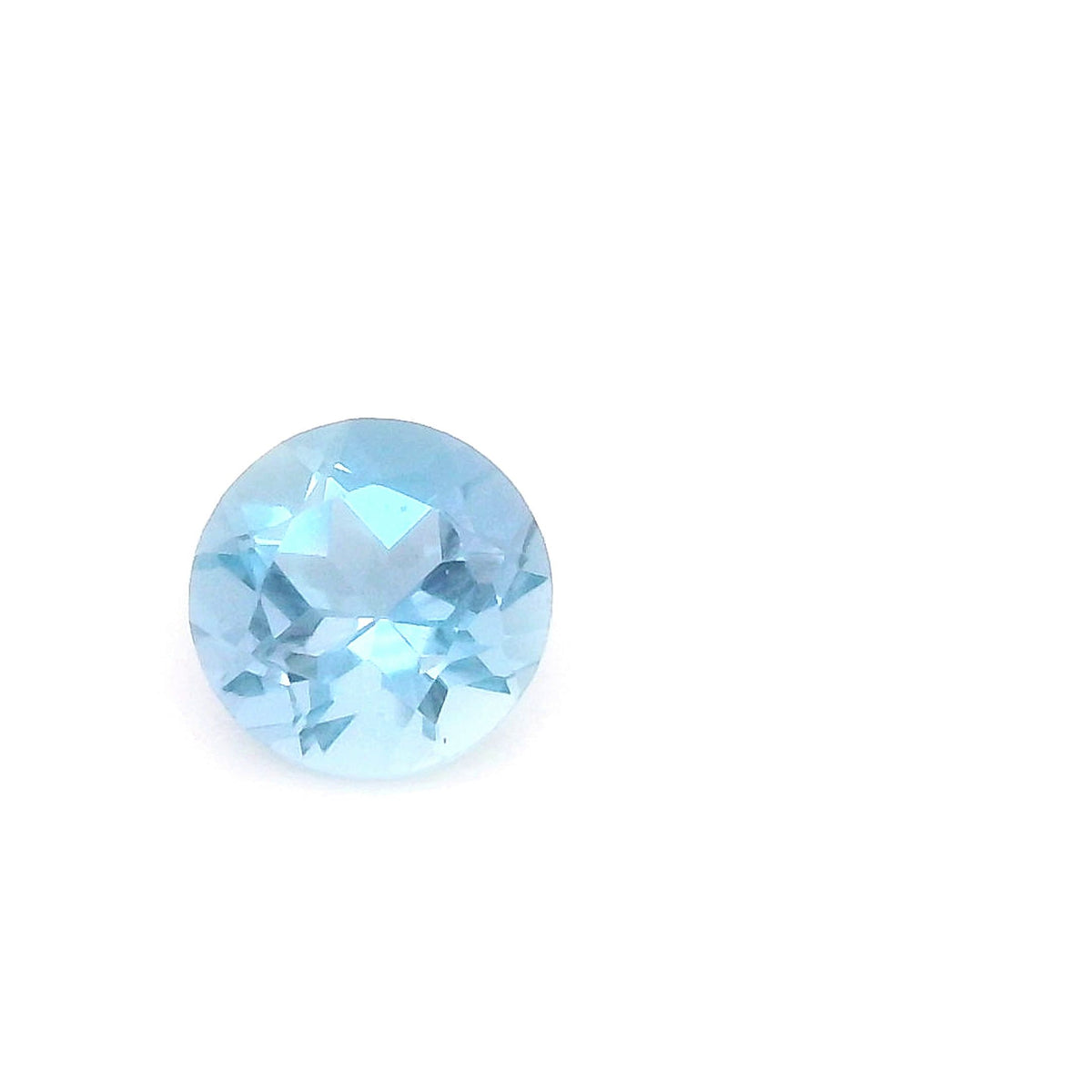 Round Blue Aquamarine 0.24ct loose gemstone