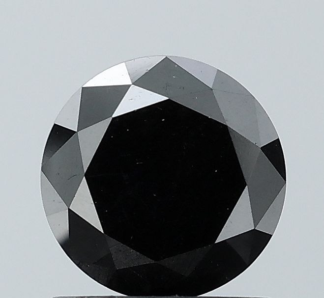 Round Black Natural Diamond 1.31ct VVS2 loose diamond