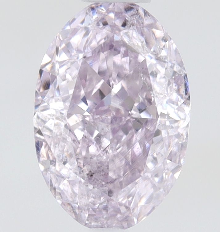 Oval Fancy Pinkish Purple Natural Diamond 0.55ct I1 loose diamond