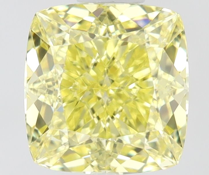 Cushion Fancy Yellow Natural Diamond 1ct VVS2 loose diamond