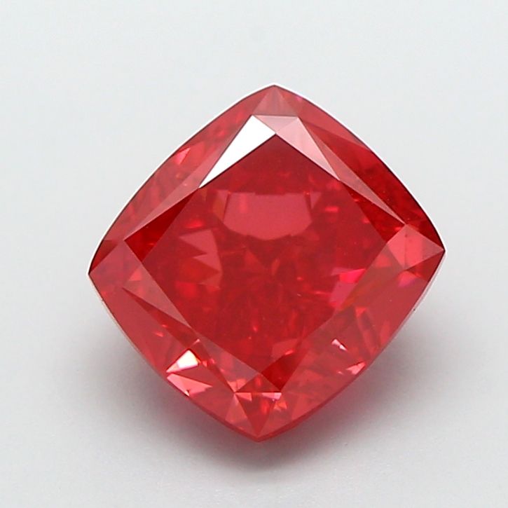 Cushion Fancy Vivid Red Lab-grown Diamond 2.47ct VS1 loose diamond