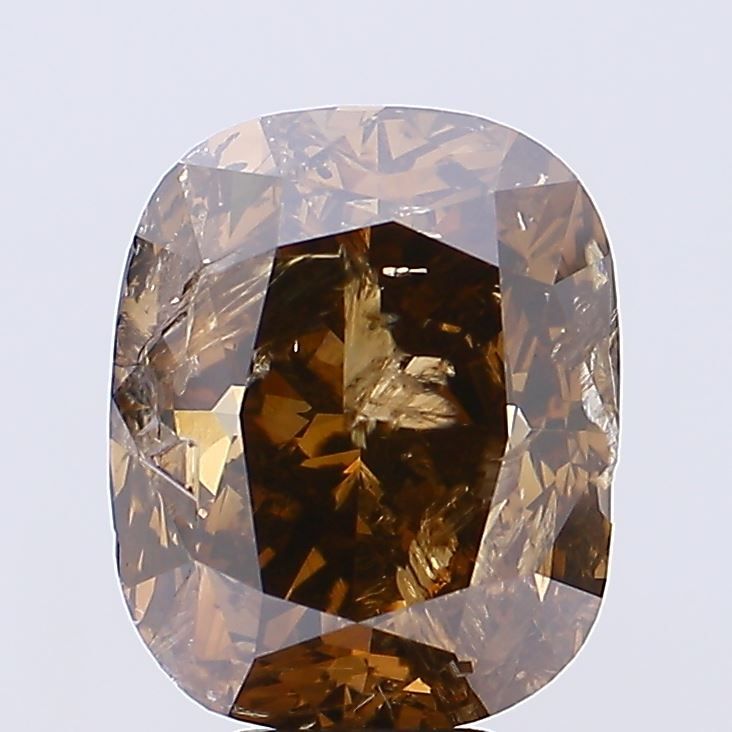 Cushion Fancy Brown Natural Diamond 10.01ct I2 loose diamond