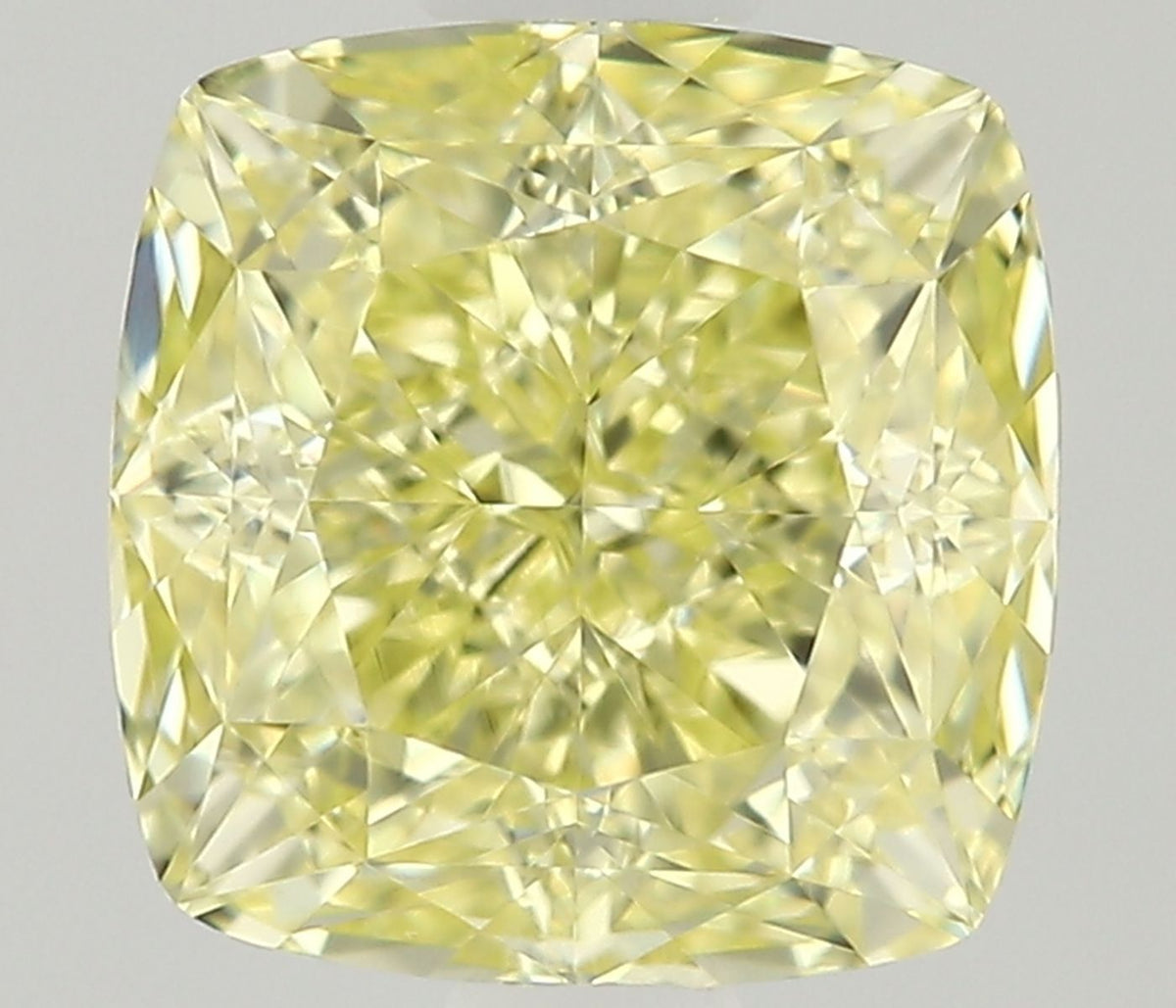 Cushion Fancy Yellow Natural Diamond 0.91ct VVS1 loose diamond