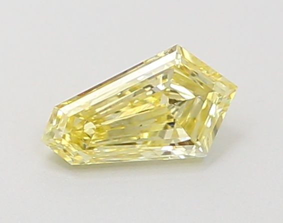 Shield Fancy Vivid Yellow Lab-grown Diamond 0.28ct VS1 loose diamond