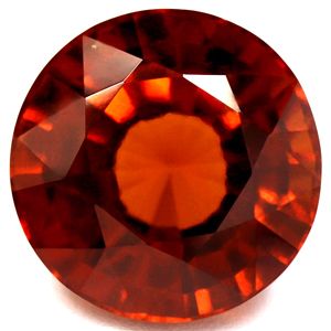 Round Orange Garnet 6.22ct loose gemstone