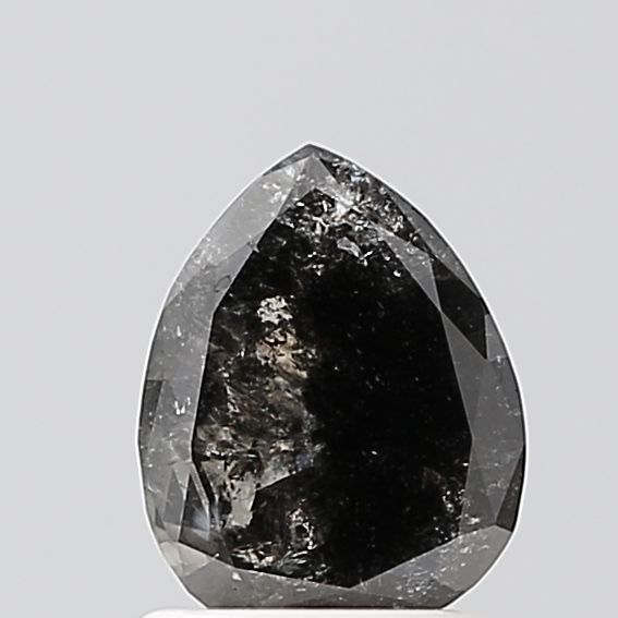 Pear Salt And Pepper Natural Diamond 0.97ct VS1 loose diamond
