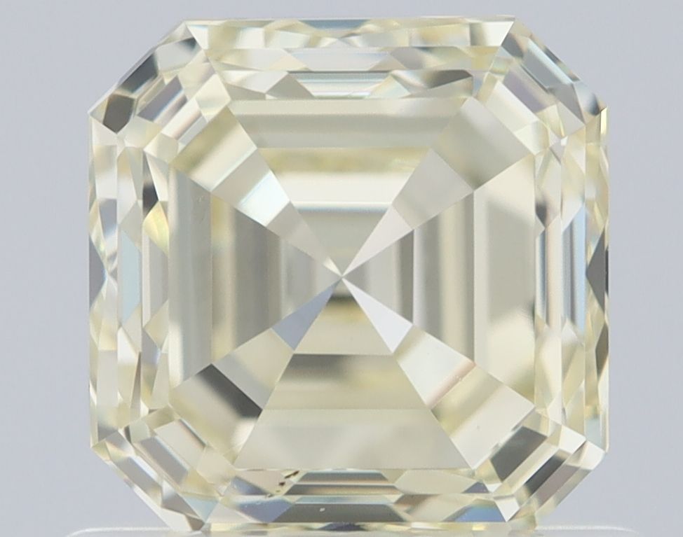 Square Emerald Fancy Light Yellow Natural Diamond 1ct VS2 loose diamond