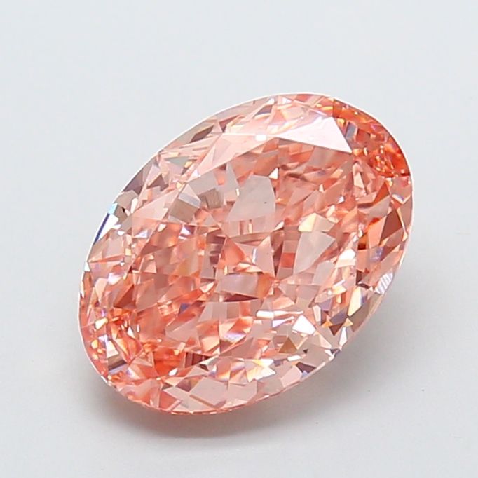 Oval Fancy Intense Brownish Orange Lab-grown Diamond 4.05ct VS1 loose diamond