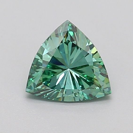 Trilliant Fancy Vivid Green Lab-grown Diamond 0.56ct VS2 loose diamond