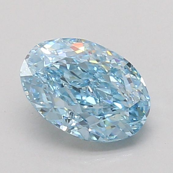 Oval Fancy Vivid Blue Lab-grown Diamond 1.09ct VS1 loose diamond